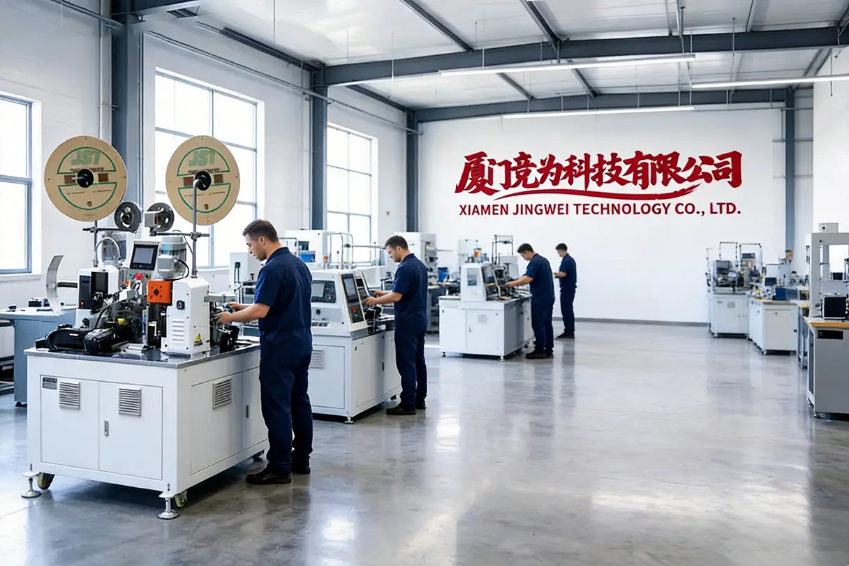 Jingwei Technologys produksjonsanlegg for automatiserte trådbearbeidingsmaskiner i Xiamen