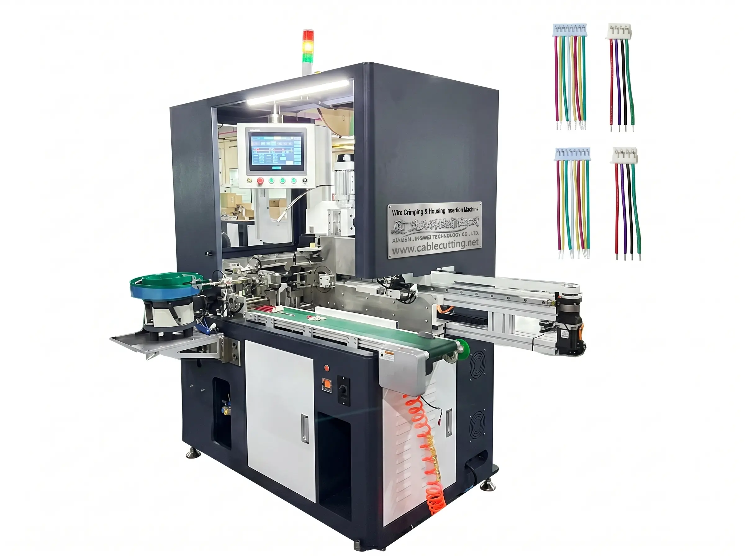 Automatic Wire Crimp and Housing Insertion Machine WPM-55-05 with Video Guide