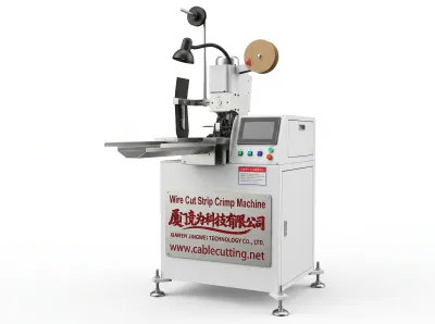 Helautomatisk kabelkrimpemaskin med stripping og vridning WPM-151