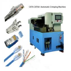 Automatisk krystallhode crimpemaskin med PLC-styring WPM-CAT6A - Halvautomatisk krympemaskin