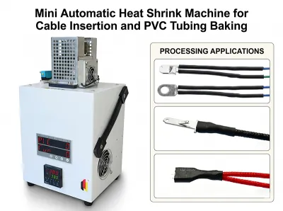 Mini automatisk varmekrympemaskin for kabelinnføring og PVC-slangebaking JW-HST-05B Thumb