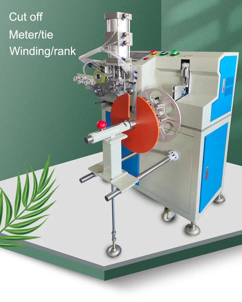  ståltau med statistisk lengde coiled cut tied maskin, kabelbindebunt med måletelling, wire cutting coil innbindingsmaskin, kabelviklingsmaskin, helautomatisk binding wire bindemaskin, wire winding coil machine 