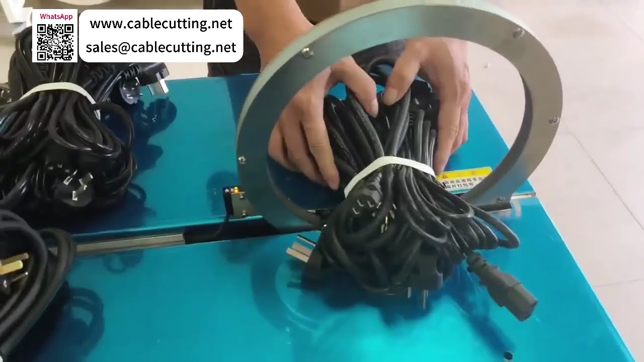 High Speed Large Roll Cable Tying and Bundling Machine for Firm Wire Harness Processing - Video