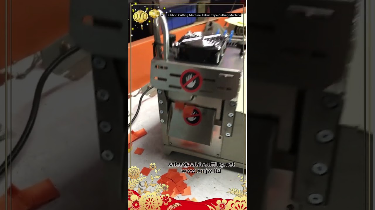 Ribbon Cutting Machine, Fabric Tape Cutting Machine for Textile and Packaging