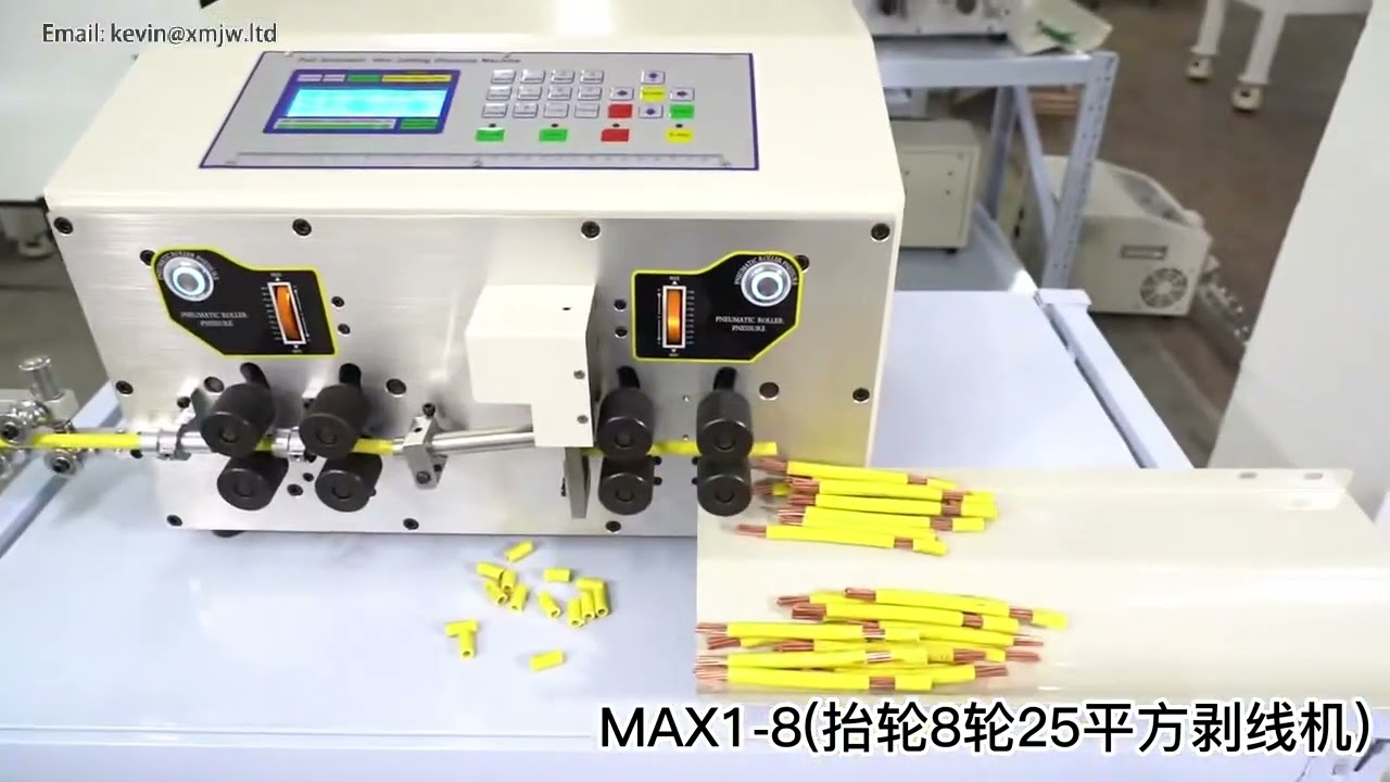 SWT-508MAX Automatisk kabelavisolering og kuttemaskin – 0,2–25 mm² med 8 hjuldriv