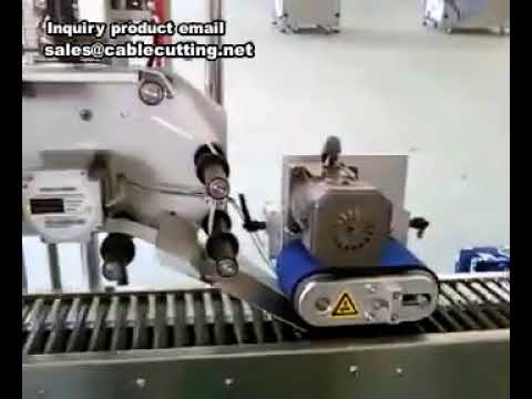 Horizontal Sticker Label Applicator Machine for Round Bottle Vials and Oral Liquid Bottles