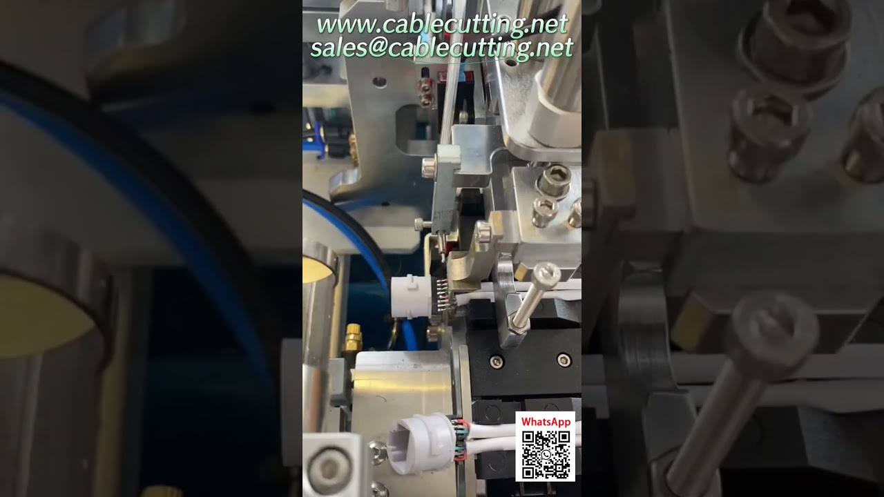 Automatic RJ45 Connector Crimping Machine for Network Cable Assembly