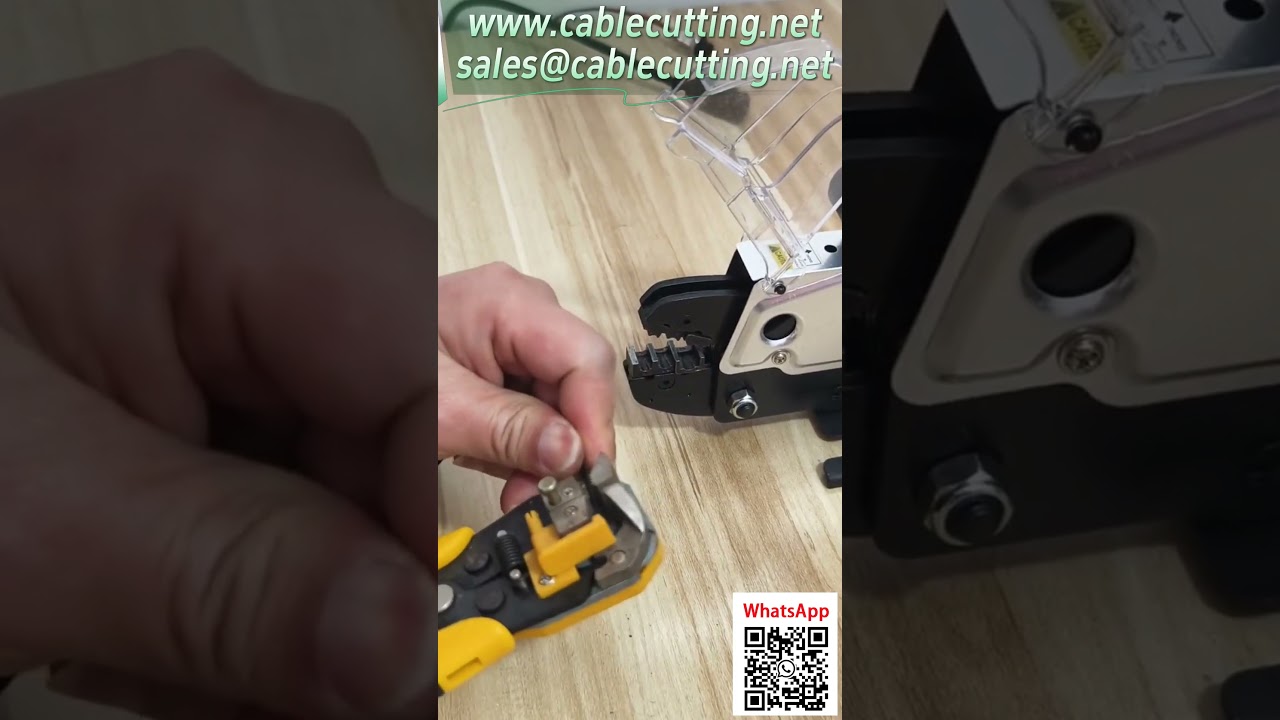 Multifunksjonell pneumatisk terminalkrympemaskin demonstrasjon #fabrikkvideo #automasjon