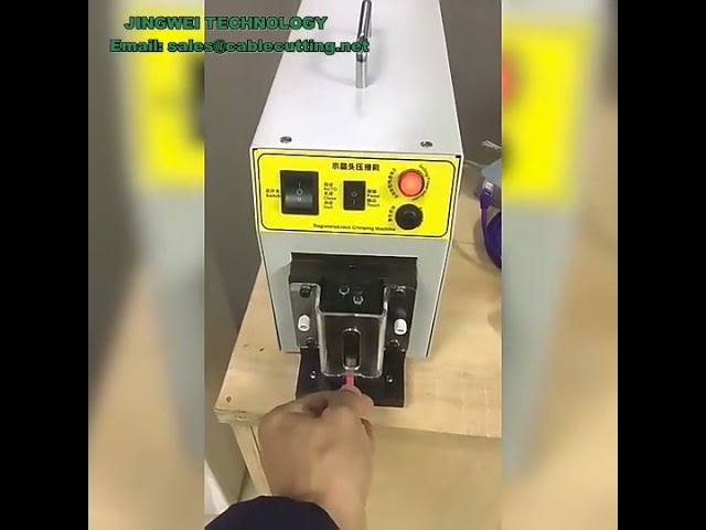 Automatic Ethernet RJ45 Connector Crimping Machine for CAT5 CAT6 UTP Cable