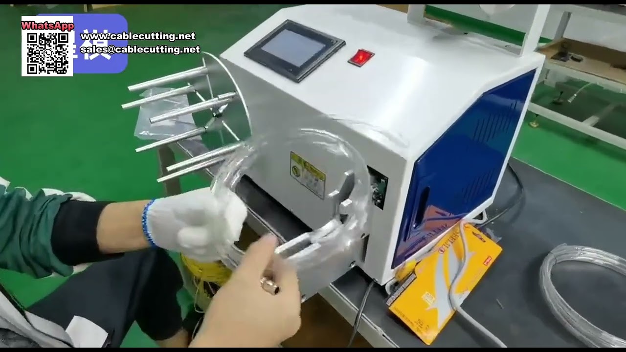 530mm Automatic Wire Winding and Tying Machine  Large Coil Cable Processing Tool