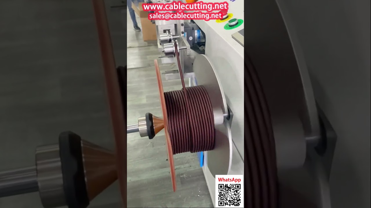 Automatic Audio Acoustic Cable Coiling and Spooling Machine with Counter